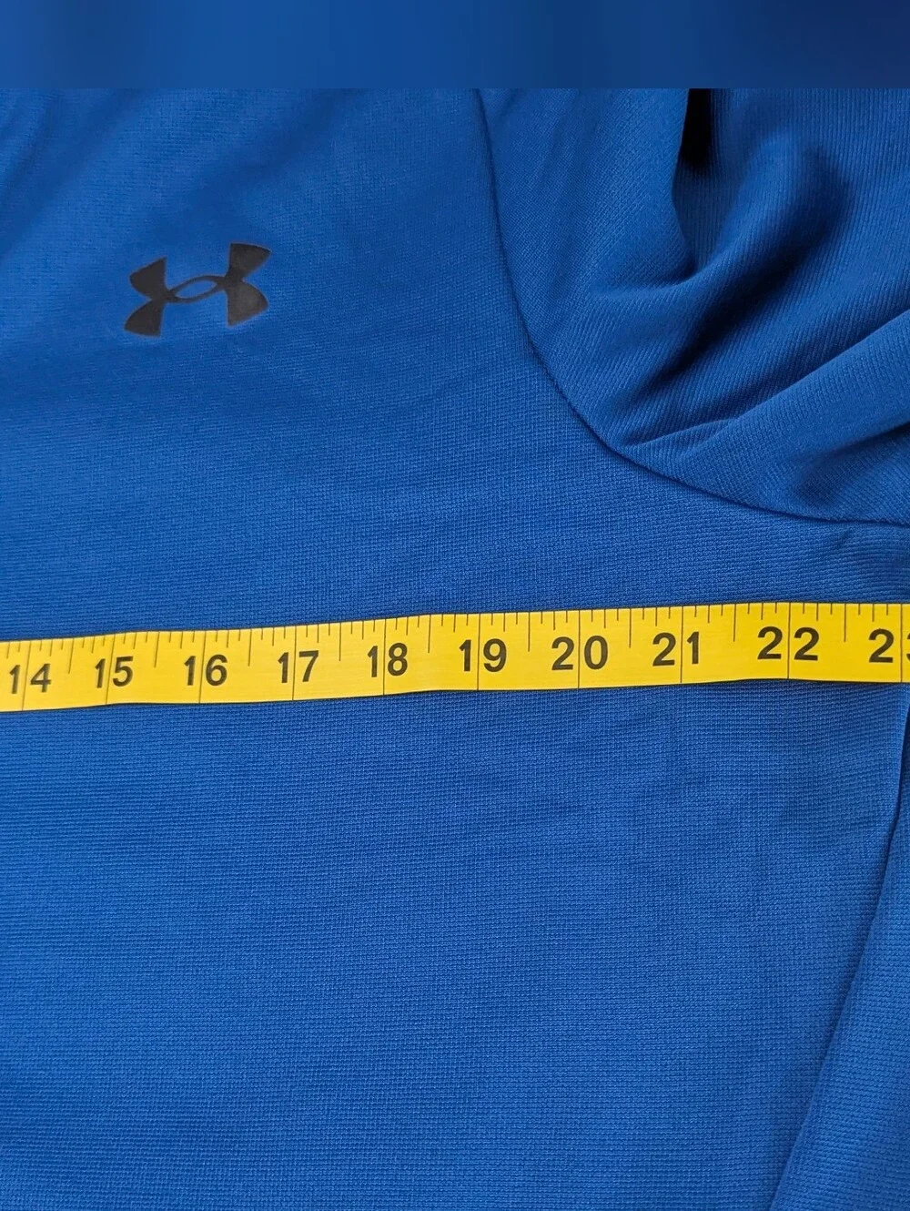 Under Armour Fleece 1/4 Zip Shirt Rich Blue Men's Long Sleeves Size L Brand New